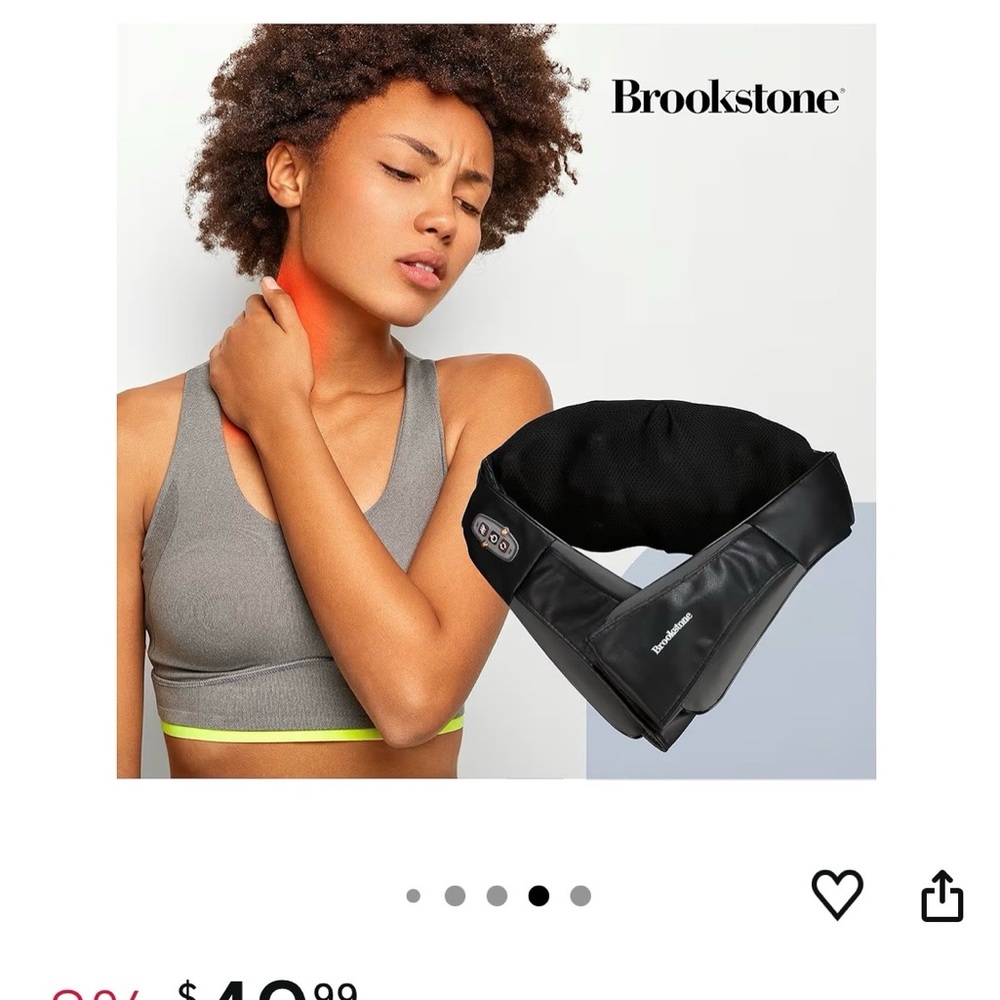 Brookstone Dark Neck and Shoulder Massager